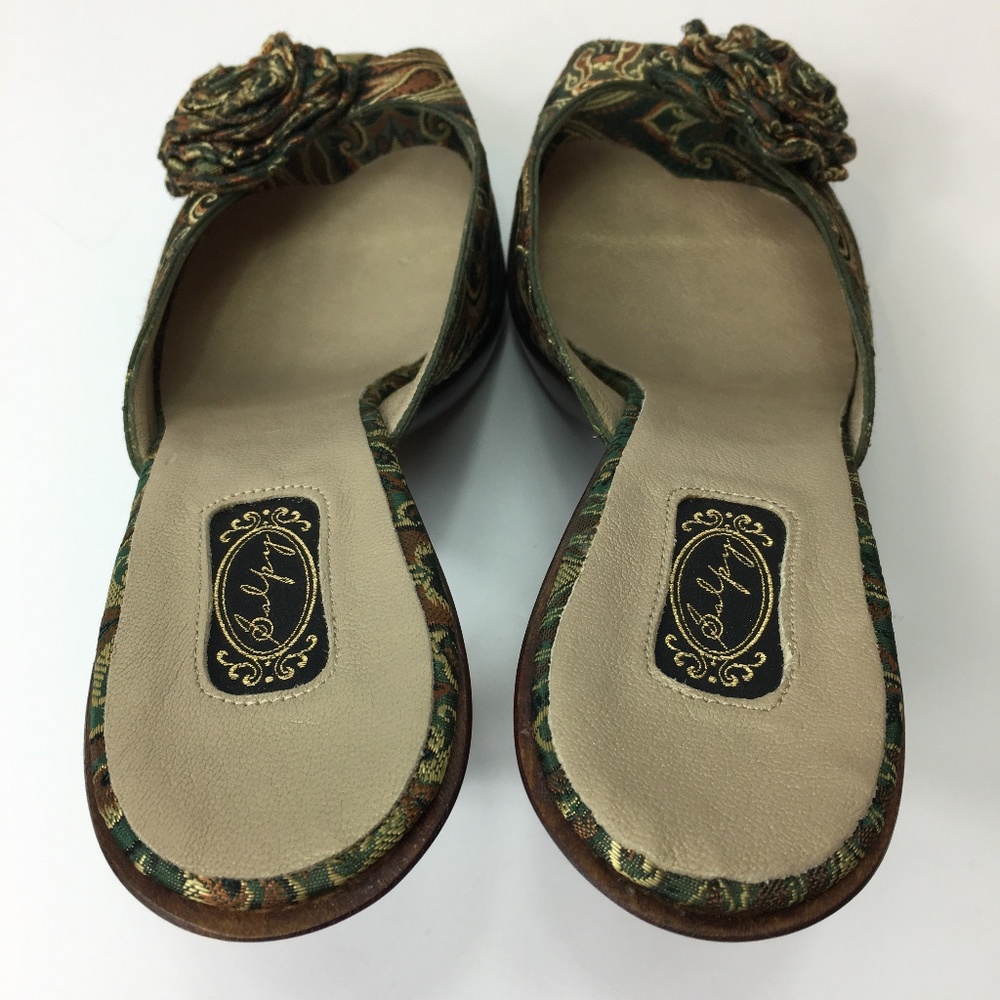 SALPY handcrafted open toe platform heels like new SZ 10 - Picture 6 of 8